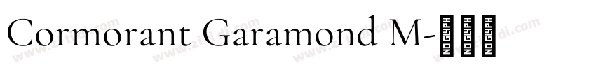 Cormorant Garamond M字体转换